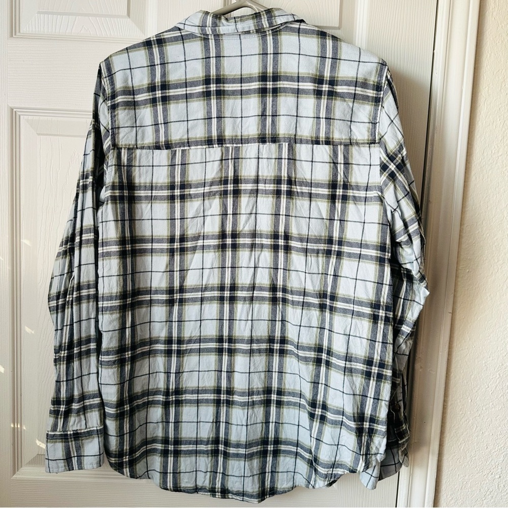 Abercrombie & Fitch Soft A&F Collection Plaid Button Down Flannel Shirt Medium - Picture 5 of 8